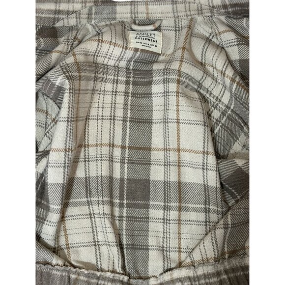 Ashley By 26 International Outwear Wool Blend Cream Cropped Flannel Jacket Size - Picture 4 of 4